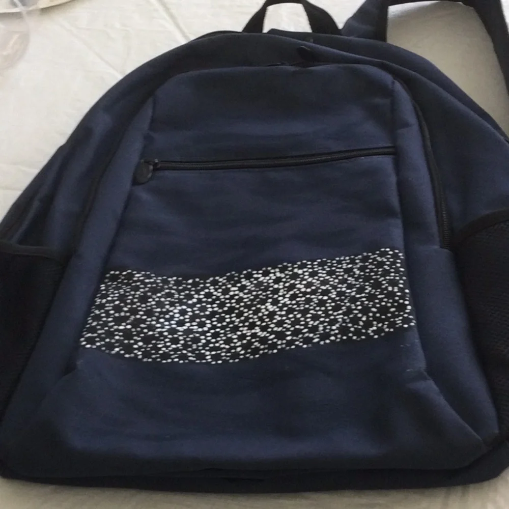 Stylish Navy Backpack NWOT